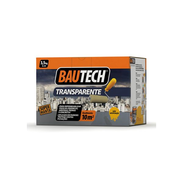 BAUTECH MANTA LÍQUIDA TRANSPARENTE BRILHANTE 3,5KG