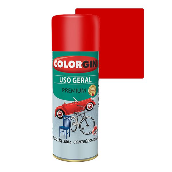 COLORGIN SPRAY USO GERAL VERMELHO 400ML