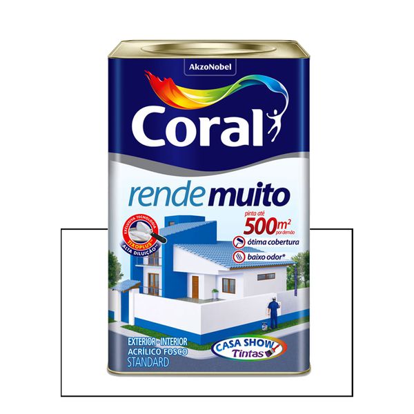 CORAL RENDE MUITO FOSCO BRANCO 18L