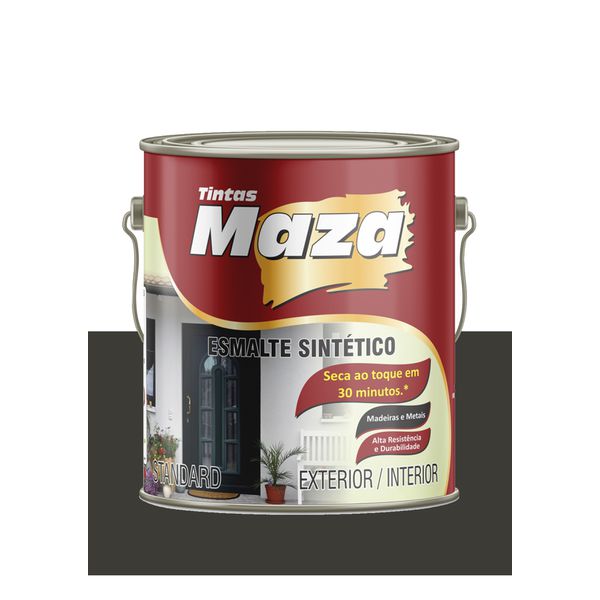 MAZA ESMALTE SINTÉTICO FOSCO GRAFITE ESCURO 3,6L