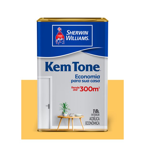 KEMTONE ACRÍLICO FOSCO AMARELO SOL 18L