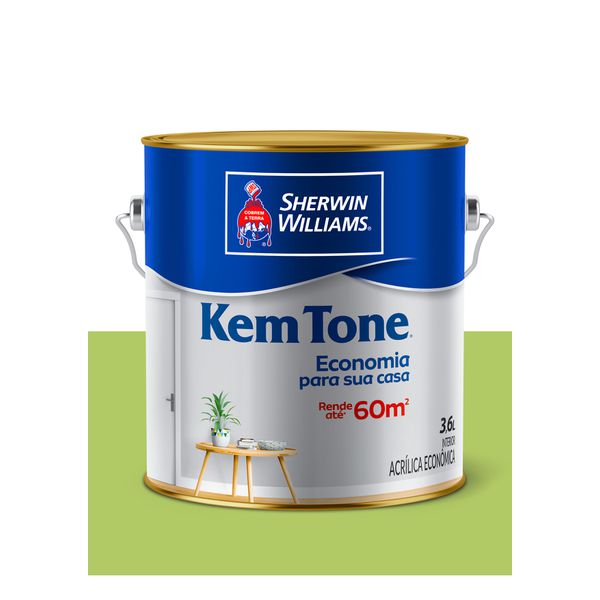 KEMTONE ACRÍLICO FOSCO VERDE LIMÃO 3,6L