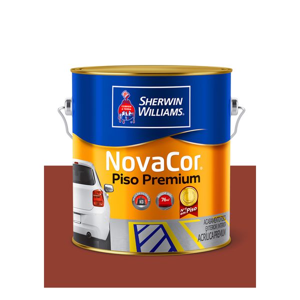 NOVACOR PISO MAIS RESISTENTE VERMELHO ESCURO 3,6L