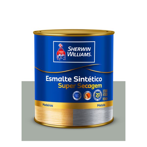 SHERWIN WILLIAMS ESMALTE SINTÉTICO SUPER SECAGEM PLATINA 900ML