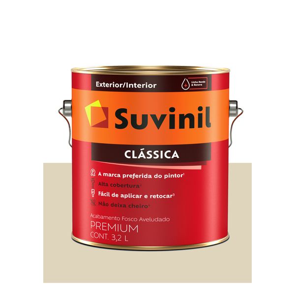 SUVINIL LÁTEX MAXX CLÁSSICA PALHA FOSCO AVELUDADO 3,6L