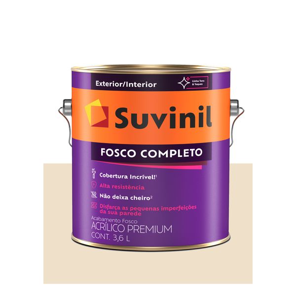 SUVINIL ACRILICO FOSCO COMPLETO PÉROLA 3,6L