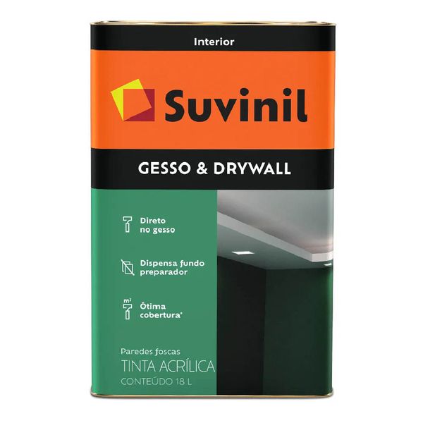 Suvinil Tinta P/Gesso Drywall 18L