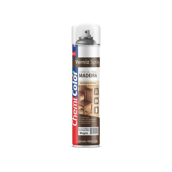 Spray Verniz Madeira Mogno 400ml Chemicolor