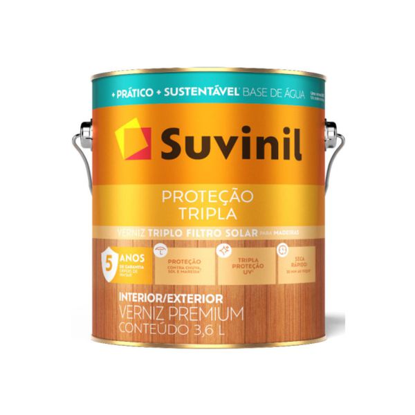 Verniz Premium Seca Rápido Brilhante 3,6L Suvinil