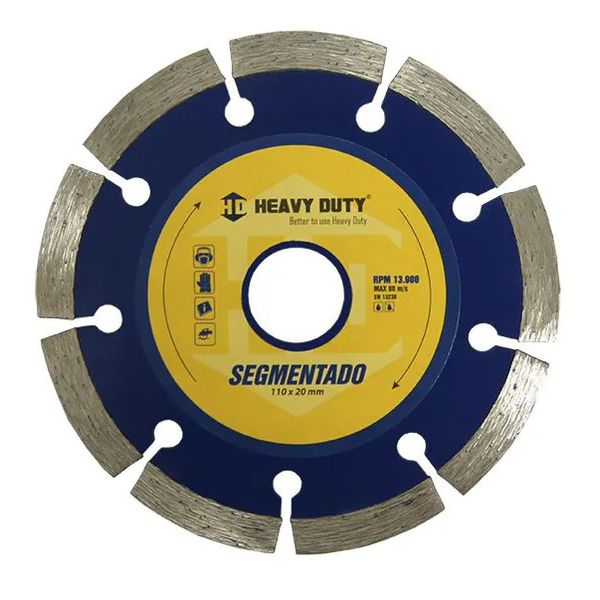 Disco Diamantado Segmentado 110MM Heavy Duty