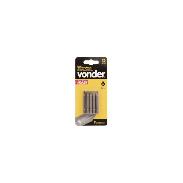 Bits Phillips 1/4" Nº-1 25mm Com 5pc Vonder