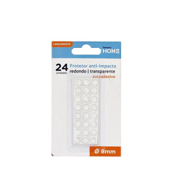 Protetor Anti-Impacto PVC Redondo 8mm Com 24pcs Stamaco
