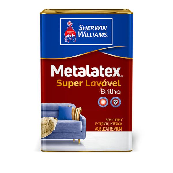 Metalatex Acr Semibrilho Branco 18L Sherwin Williams