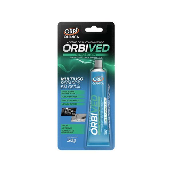 Adesivo Selante Acetico Incolor 50g Orbi