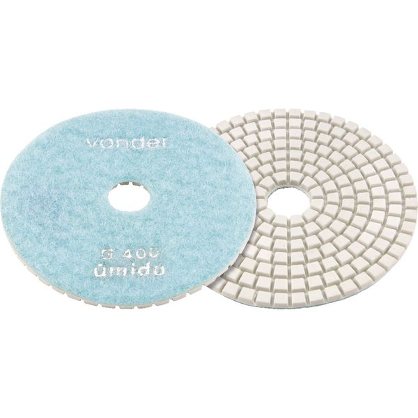 Disco Lixa Diamantado Úmido 4 polegadas G400 (Brilho Dagua) Vonder