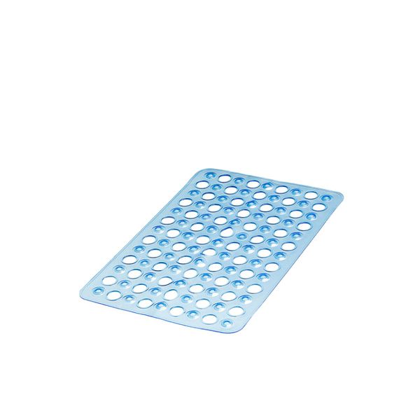Tapete Banho 48x32cm Plástico Azul Primafer Atlas