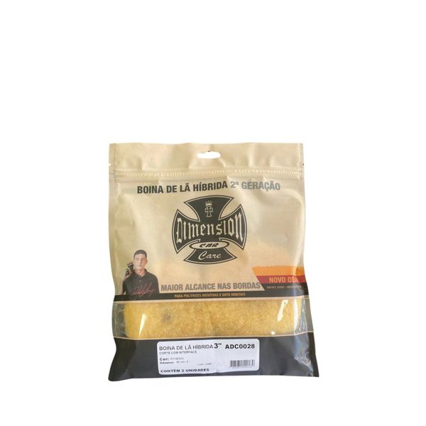 Boina Lã Híbrida 2ª Geração Para Roto Orbital 3 Polegadas com 2 Unidades Dimension