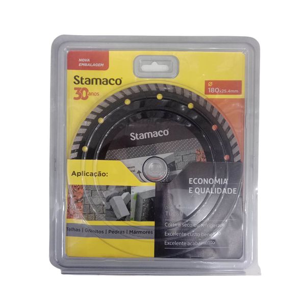 Disco Diamantado Turbo 180x25,4mm Para Esmerilhadeira Stamaco