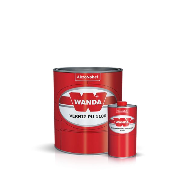 Verniz PU 1100 + Catalisador 900ml Wanda