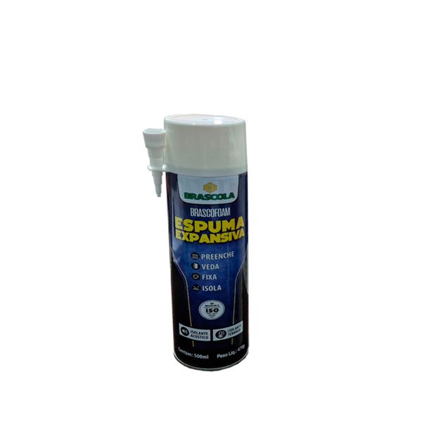 Espuma Expansiva Poliuretano Brascofoam 470g/500ml Brascola