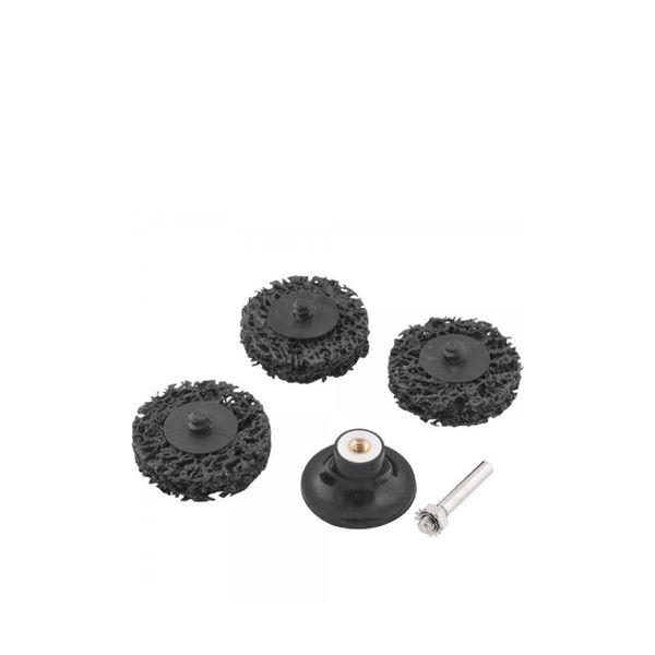 Jogo Discos Esponja Abrasiva 2" 50mm Com Haste Roloc Com 5pcs Vonder