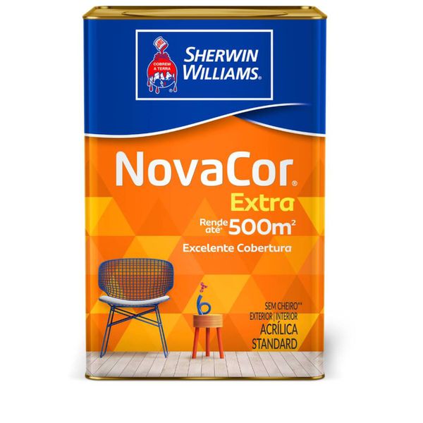 Novacor Acr Semibrilho Branco 18L Sherwin Williams