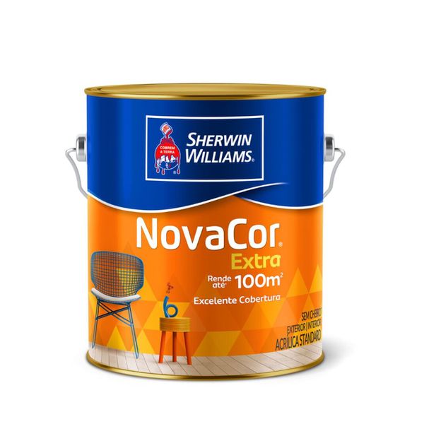 Novacor Acr Semibrilho Branco 3,6L Sherwin Williams