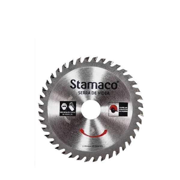 Disco Serra Videa 110mm 40 Dentes Stamaco