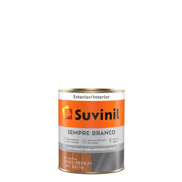 Esmalte Sintético Acetinado Sempre Branco 0,9L Suvinil