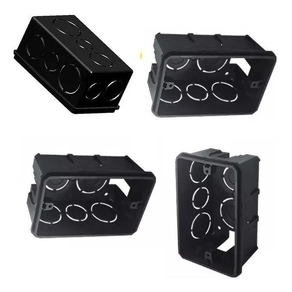 Caixa Luz 4 X 2 Preto 