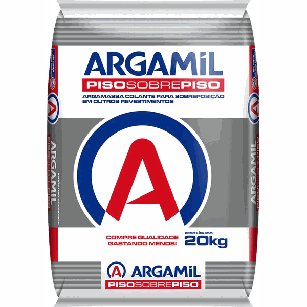 Argamassa Piso Sobre Piso Cinza 20kg Argamil