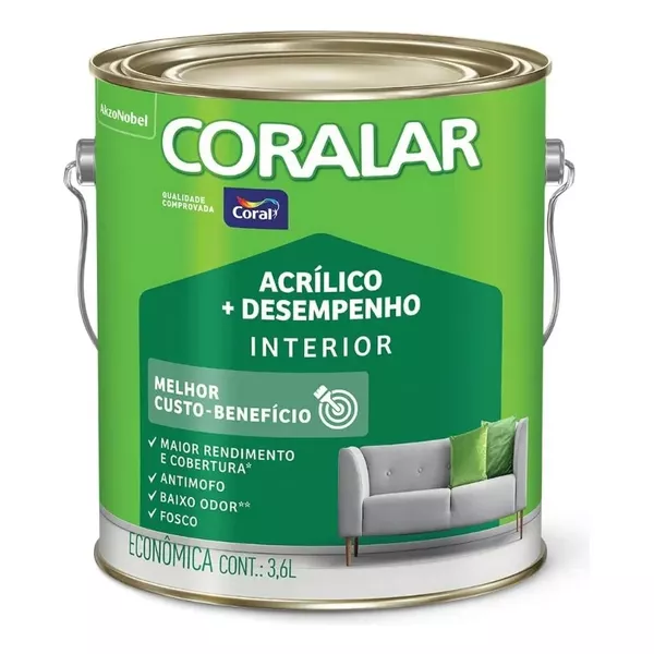 Tinta Coralar Desempenho Lata 3,6l Litros