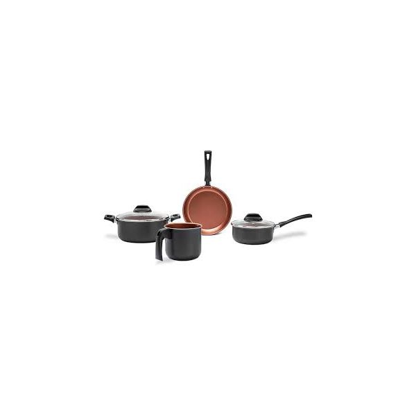 JOGO DE PANELAS 4 PEÇAS BRINOX