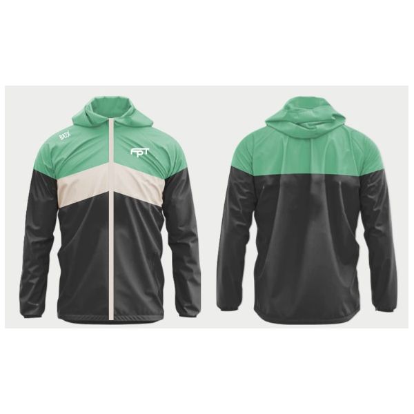 Jaqueta Corta Vento Tennis Copa Fed. Masculino - Chumbo/ Verde