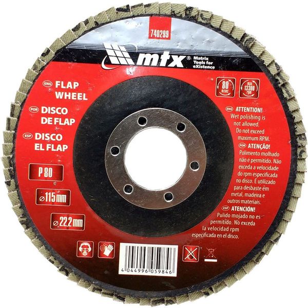 LIXA FLAP DISC 115X22 G80 MTX