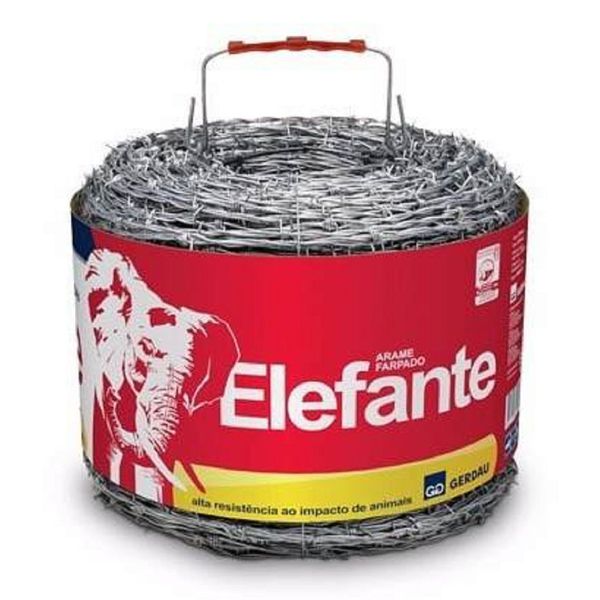 ARAME FARPADO ELEFANTE 2,2MM 250MTS GERDAU 