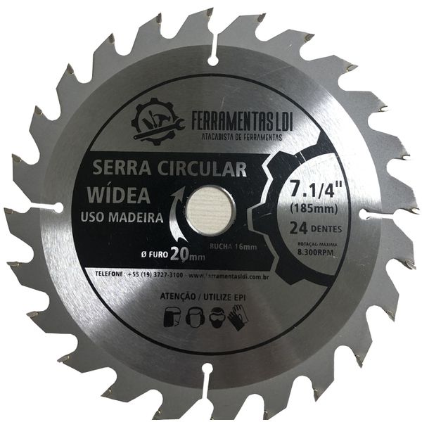 SERRA CIRC.WIDIA 7.1/4 X 16-20 X 24D LDI 