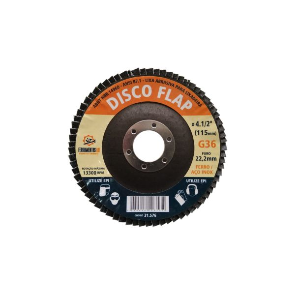 LIXA FLAP DISC 115X22 G 100 ZIRCONADO LDI
