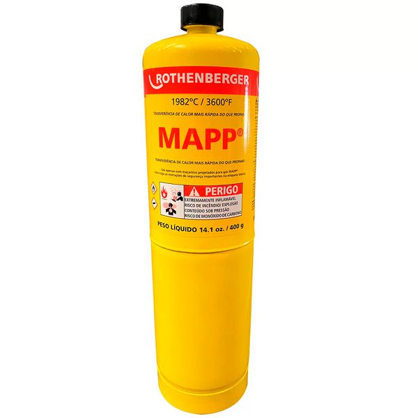 Gás Mapp Pro R35539 Rothenberger para Maçarico Portátil 400g