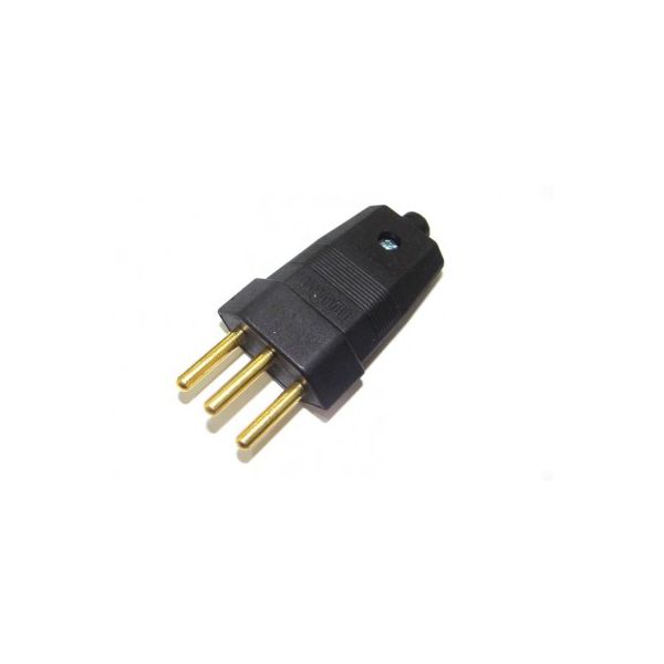 PINO MACHO 2P+T 10A 250V PRETO 1407 PCT.10PÇ ILUMI