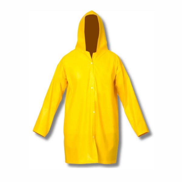 CAPA CHUVA PVC C.FORRO AMARELA TAMANHO G KSEG CA 48345