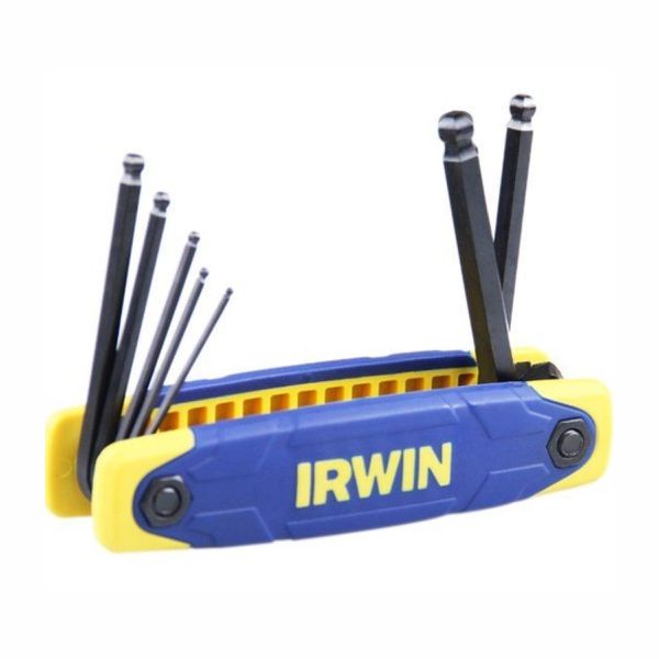 CHAVE ABAULADA JG. 5/64-1/4 CURTA 9PC 010768 CANIVETE IRWIN