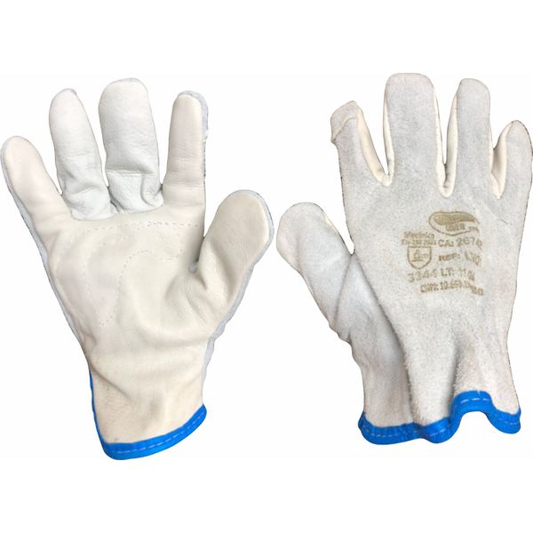 LUVA VAQUETA MISTA DORSO RASPA PUNHO 7CM BB CA 45427