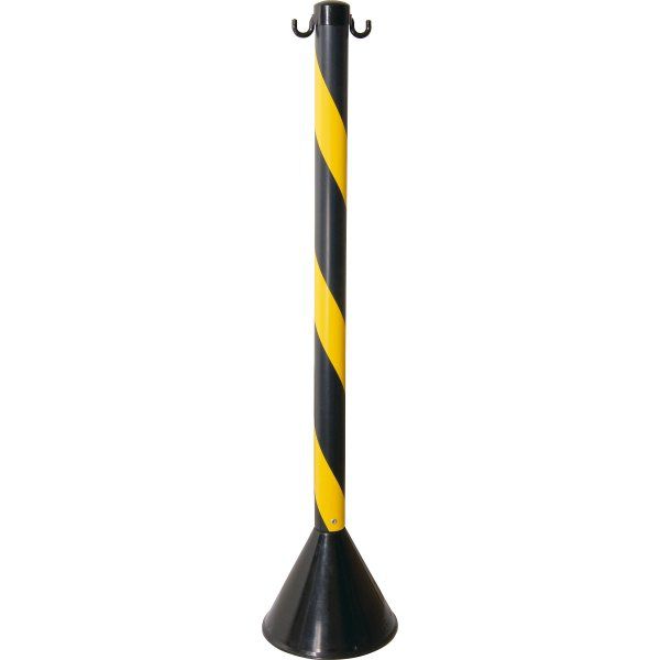 PEDESTAL PLASTICO AMARELO/PRETO P/CORRENTE SINALIZACAO