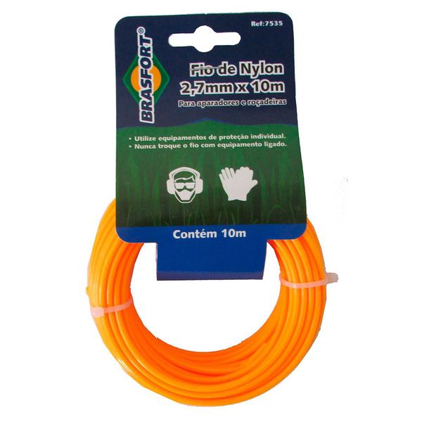 LINHA NYLON 2,70MM C10M P/ROCADEIRA 7535 BRASFORT