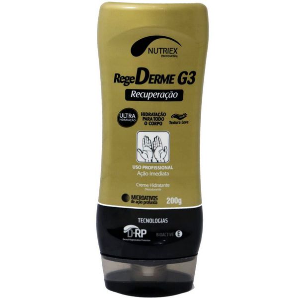 CREME HIDRATANTE REGEDERME G3 200 GRAMAS NUTRIEX 