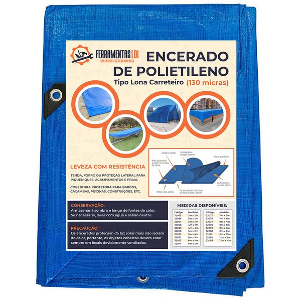 LONA CARRETEIRO 4X 3 AZUL LDI