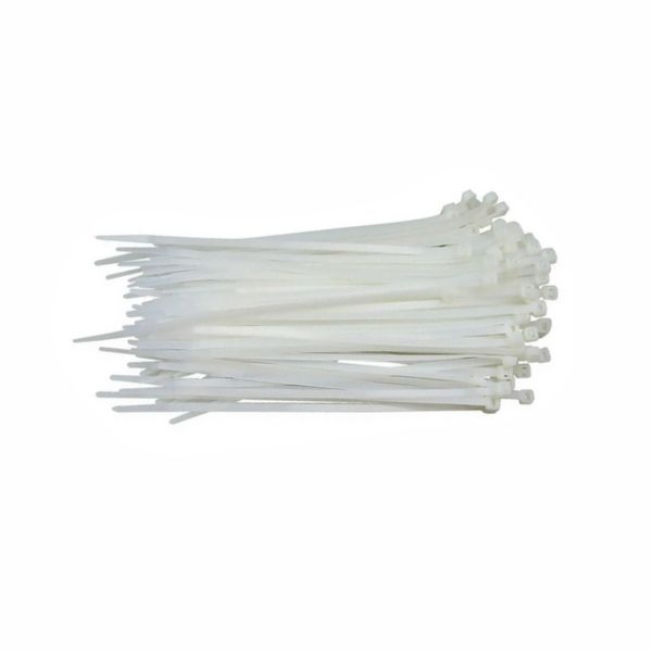 ABRACADEIRA NYLON 200MM X 4,80MM BRANCA