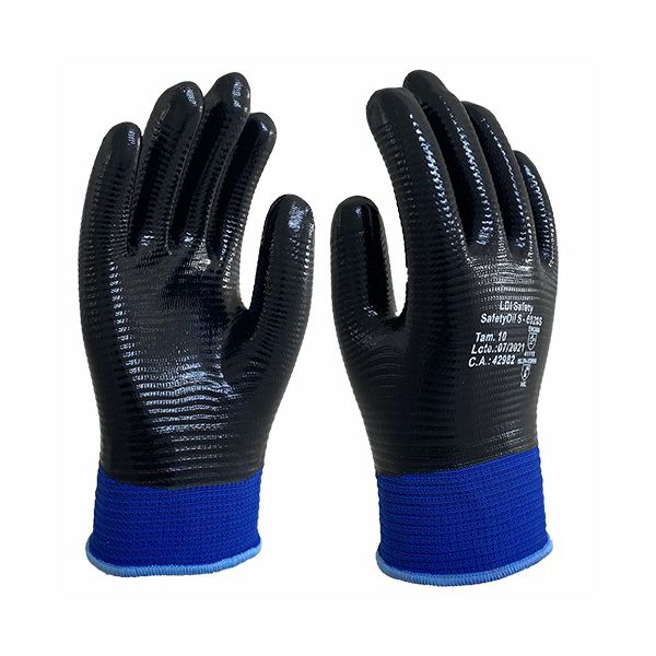 LDI LUVA DE SEGURANÇA SAFETY OIL 6020S TAMANHO 9(G) F.ALG B.TOTAL NITRI.P.LONA CA 42982