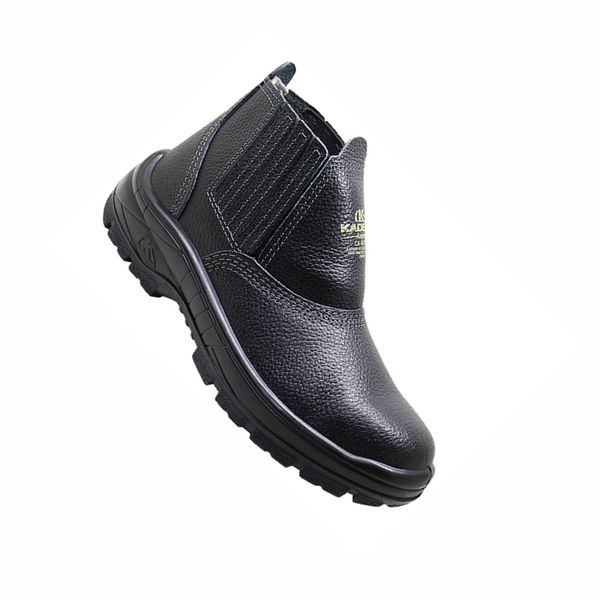 BOTINA COURO BIDENS ELASTICO C/ BICO PVC PREMIUM N.40 KADESH C.A 16254